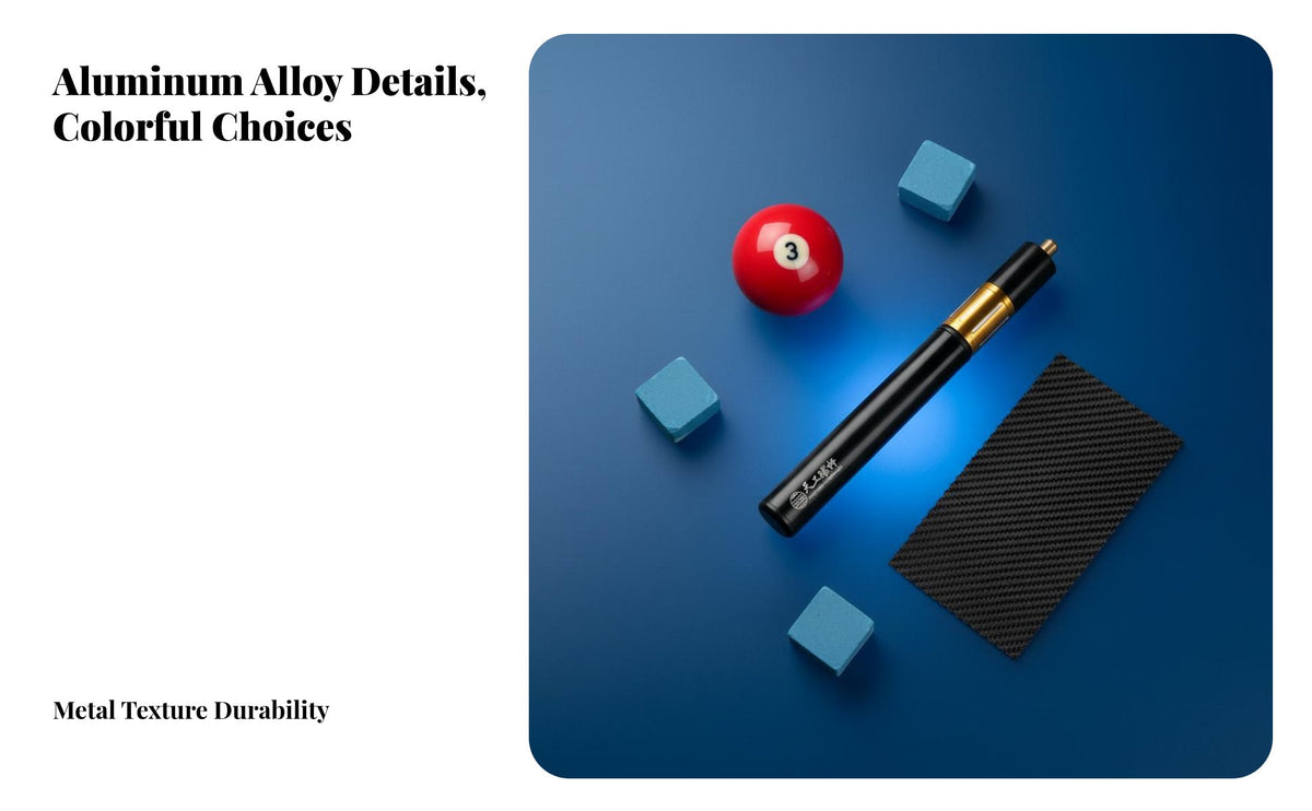 Carbon Fiber Cue Extender Extended Reach Carbon Fiber Cue Extension Billiards Stick Extender Lightweight Rapid Attachment