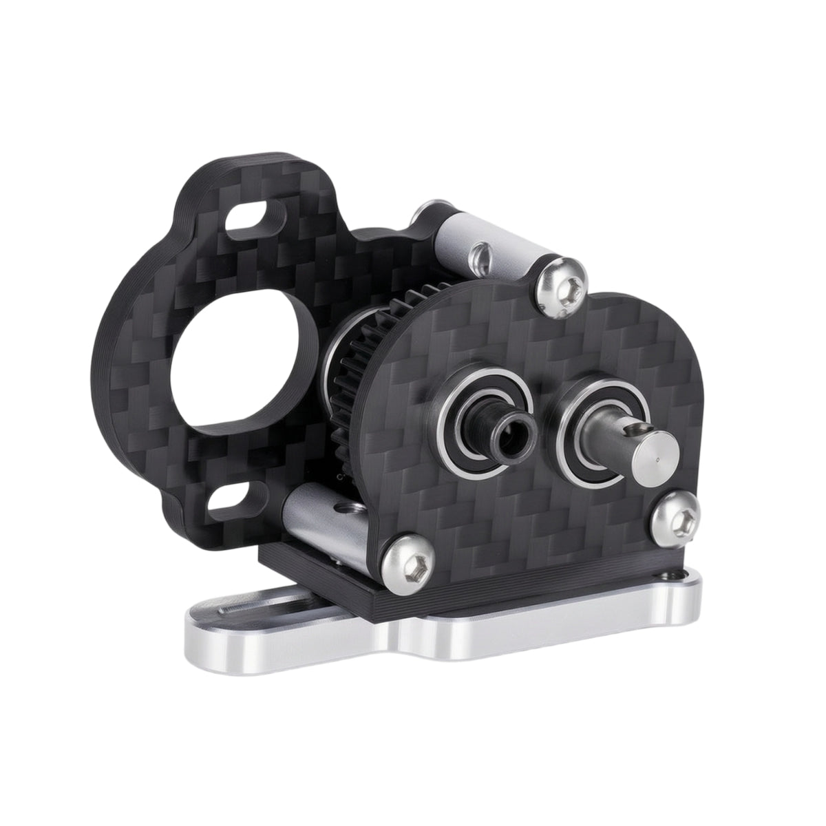 RC Crawler Gearbox Lightweight Gearbox with Carbon Fiber Plates Gearbox with Carbon Fiber Plates CNC-Machined
