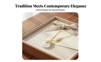 Jade Look Necklace Wheat Ear Peace Buckle Meaningful Charm for Birthdays