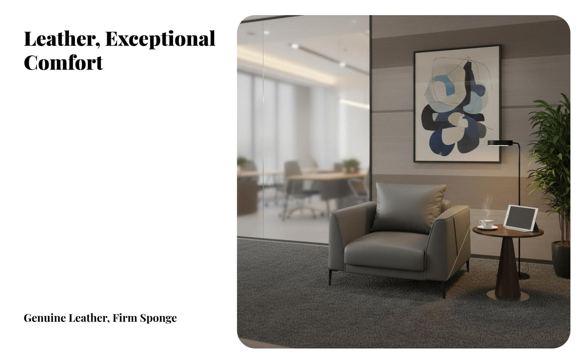 3-Seater Business Couch Includes Coffee Table Sofa Set Modern Design Lounge Seating for managerials, Reception Area, management suite, Waiting Room