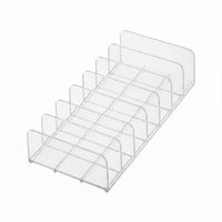 Desktop Clear Acrylic Lash Organizer Divided Slots Clear Lash Tray Space Saving Eyelash Tray Holder Easy to Clean for Salon, Vanity
