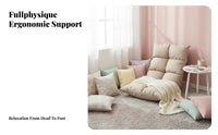 Cute Design Plush Flower pillow spine Support Lazy Sofa Soft & Comfortable Floor Chair High-Elasticity Filling for Young Women, indoor enthusiasts, Bay casement, Bedroom, perusing corner, Living Room
