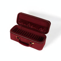 Large Capacity 15-Slot Bangle Box Luxury Design Jade Bangle Storage Box Elegant Look Jewelry Travel Case Dust Protection