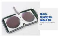 CD Case, Plastic CD Holder, Portable DVD Storage, Family Car Organizer, Multi-Color Random
