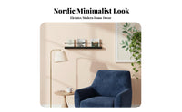 Space-Saving Picture Ledge Shelf Minimalist Design Floating Picture Ledge Strong Load-Bearing Mounted Bookshelf Easy Installation for Apartment Dwellers, Interior Designers, Living Room, Bedroom, Hallway, Nursery