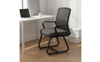 All-Day Comfort Ergonomic Office Chair High-Density Foam Cushion Office Chair with Armrests Stable Frame for Students, Conference Room, Reception Area
