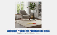 Mute Bass Drum Practice Pad, Quiet Foot Pedal, Portable Bass Drum, Drum Kit, Home Practice Set
