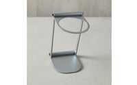 Silver-Toned Finish Foldable Coffee Machine Stand Exposed-frameFrame Portable Coffee Machine Stand Compact Appliance Support