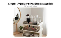 Multi-Layer Design Stackable Drawer Unit Large Capacity Cosmetics Holder Effortless Glide Drawers Desktop Organizer Easy Reach for Makeup Users, Office Workers, Dressing Table, Dormitory, Dorm Room, Bathroom