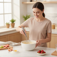 Balloon Whisk Versatile Manual Whisk Egg Beater Compact Utensil Lightweight for Bakers, Baking, Kitchen