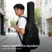 Ukulele Carrying Bag Thickened Padding Acoustic Guitar Gig Bag Soft Guitar Case Waterproof Water-Resistant for Travel, Storage