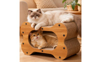 Replaceable Cardboard Scratcher Insert Bone-Shaped Scratcher Core with Hollow Center Economical Replacement Scratching Pad Long-Lasting for Cats, Kittens