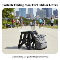 Foldable Design Telescopic Stool Lightweight Folding Seat Built-in Handle Portable Furniture Quick Setup for Outdoor lovers, journeyers, Fishing, journeying, journey, Camping