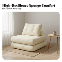 Removable and Washable Cover Tofu Block Sofa Nordic Design Tofu Block Sectional Space-Saving Modular Seating Easy Assembly for Apartment Dwellers, Young Adults, Homeowners, Bedroom, Reading Nook, Office
