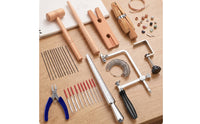 DIY Jewelry Making Kit Multi-Function Craft Tool Set with Band Sizer Handheld Tools Manual for Beginners
