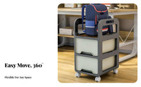 Space-Saving Slim Rolling Storage Cart Multitier Design Narrow Rolling Rack with casters Shelving Unit Mobile for Apartment Dwellers, Homeowners, Office Workers, Kitchen, Bathroom, Laundry Room, Closet