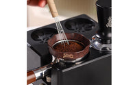Walnut Finish Coffee Dosing Funnel Secure Dosing Funnel Stable Low-Height for Espresso Lovers