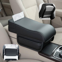 Universal Armrest Cover Box Elevator Non-Slip Surface Center Console Cushion with Storage Breathable Material Armrest Cover Organizer for Road Trips