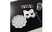 Paintable Paper Pulp Mask DIY Costume Accessory Lightweight for Halloween, Kids