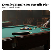 Ebony Cue Extension Handle Handmade Snooker Cue Extender Billiards Accessory Extended Reach Sturdy Wood Construction