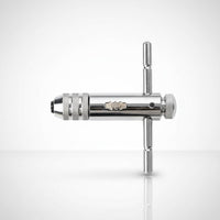 Long-Lasting Ratchet Tap Wrench High Hardness Manual Tool Rust-Resistant T-Handle Tap Wrench Alloy Steel Construction for Machinists, Mechanics, DIY Enthusiasts, Metalworking, Workshop, Auto Repair, Garage