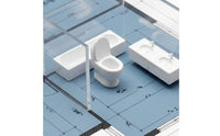 Miniature Toilet Decorative Miniature Lavatory Accessory Compact Commode for Collectors