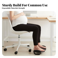 Non-Slip Adjustable Under-Desk Footrest Massaging Surface Adjustable Tilting Footrest Foot Support for Pregnant Women, Children, Office Workers, Study Room, Workstation, Home