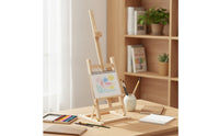 Tabletop Easel with Adjustable Frame Foldable Wooden Easel Portable Display Stand for Beginners