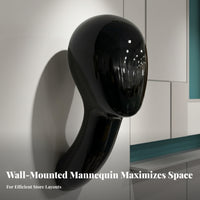 Fiberglass Mannequin Head Wall-Mounted Mannequin Head Molded