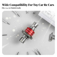 RC Car Front Rear Differential Universal Fit Front Rear Differential High Durability Steel Bevel Gear for Outdoor Bashing