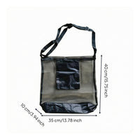 Adjustable Strap Fungus Foraging Bag Front Pocket Foraging Bag Foldable Harvest Tote Black for Harvesting Produce