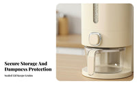Moisture-Proof Sealed Rice Storage Bin Airtight Seal Sealed Rice Storage Container Single-Press Dispensing for Pantry