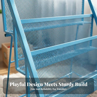 Space-Saving Foldable fabric pocket book display rack Simple Assembly Publication Display Rack Easy Installation periodical Holder long-lasting for young children, household members, Home Decorators, Playroom, Nursery, Preschool, Living Room