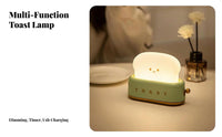 Breakfast Appliance Lamp Night Cute Toast Lamp Dimmable Bread for Students, Infants, Bedside, Desk, Nursery