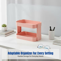 Minimalist Desktop Storage Rack, Multitier Shelf Unit, Bedside Organizer, Office Desk Shelf, No Installation Needed