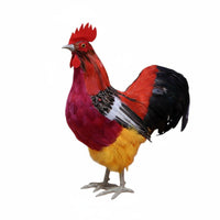 Chicken Model Handmade Male Chicken Figurine Authentic Animal Statue for Farm Scene