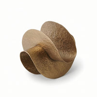 Bronze Abstract Interlocking Rings Sculpture Modern Interlocking Rings Sculpture Geometric Tabletop Decor Contemporary for Bookshelf