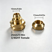 1/2 Inch Drip Irrigation Tube to Garden Hose Adapter, Reusable