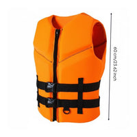 Soft Foam Life Vest Zip Front Buoyancy Vest Quick Release Buckles for Boating