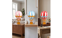 Hot Air Balloon Ornament Festive Sculpture Glittered for Wedding