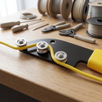 Handheld Wire Straightener with Rollers Insulated Roller Wire Straightener Easy to Use Compact for Electricians, Panel Builders, Electrical Cabinet Assembly