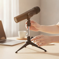 Adjustable Desktop Audio Capture Device Stand Tabletop Desktop Mic Stand Stable Low-Profile for Recording, Broadcasting