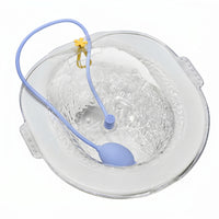 Toilet-Mounted Sitz Bath with Flusher Translucent Sitz Bath Basin Contoured Portable Bidet Flexible for Postpartum Women, Perineal Recovery