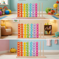 Sorting and Stacking Toy Ocean-Themed Wooden Stacking Toy Hand-Eye Coordination