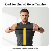 Handheld Wrist and Forearm Roller Weight Loading Sturdy Nylon Strap Wrist Strength Bar Forearm Training Bar Metal Loop