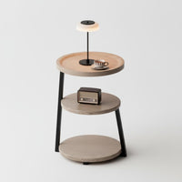 Space-Saving C-curvedd Nightstand Minimalist design & form Side Table multipurpose Use Home Furniture Easy to Clean for Apartment Dwellers, Minimalists, Bedroom, Small areas, Dorm Room, Entryway