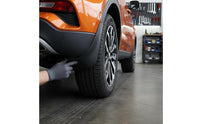 4 Pieces Front and Rear Set Black Mud Flaps Vehicle Contour Fit Curved Wheel-Arch Mud Flaps Matte Finish Wheel Arch Splash Guards Debris Guard