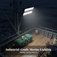 Anti-Interference Aquatic Ing Light 12V 24V Compatible Sturdy Duty Boat Lighting Fixture Water Resistant Luminous Light Bar More