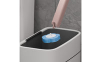 Disposable Toilet Brush with Replaceable Heads Ergonomic for Bathroom