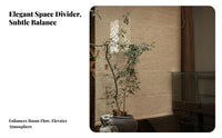 Folding Roman Blind Wabi-Sabi design Roman Shade Natural Aesthetic for Restaurant